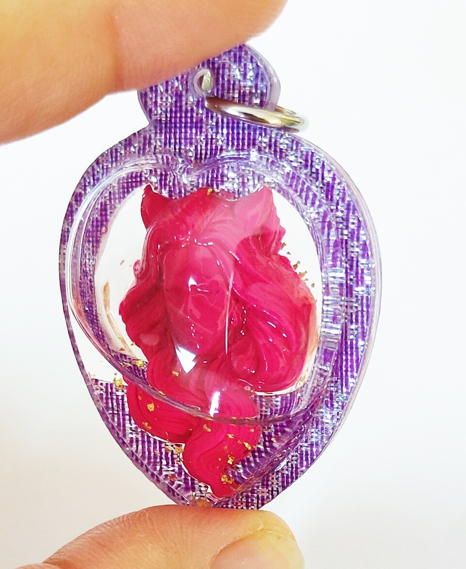 Amulet Pendant Power Fox Lady 9 Tails Oil Thai Charm Ajarn KraiDej Love Wealth