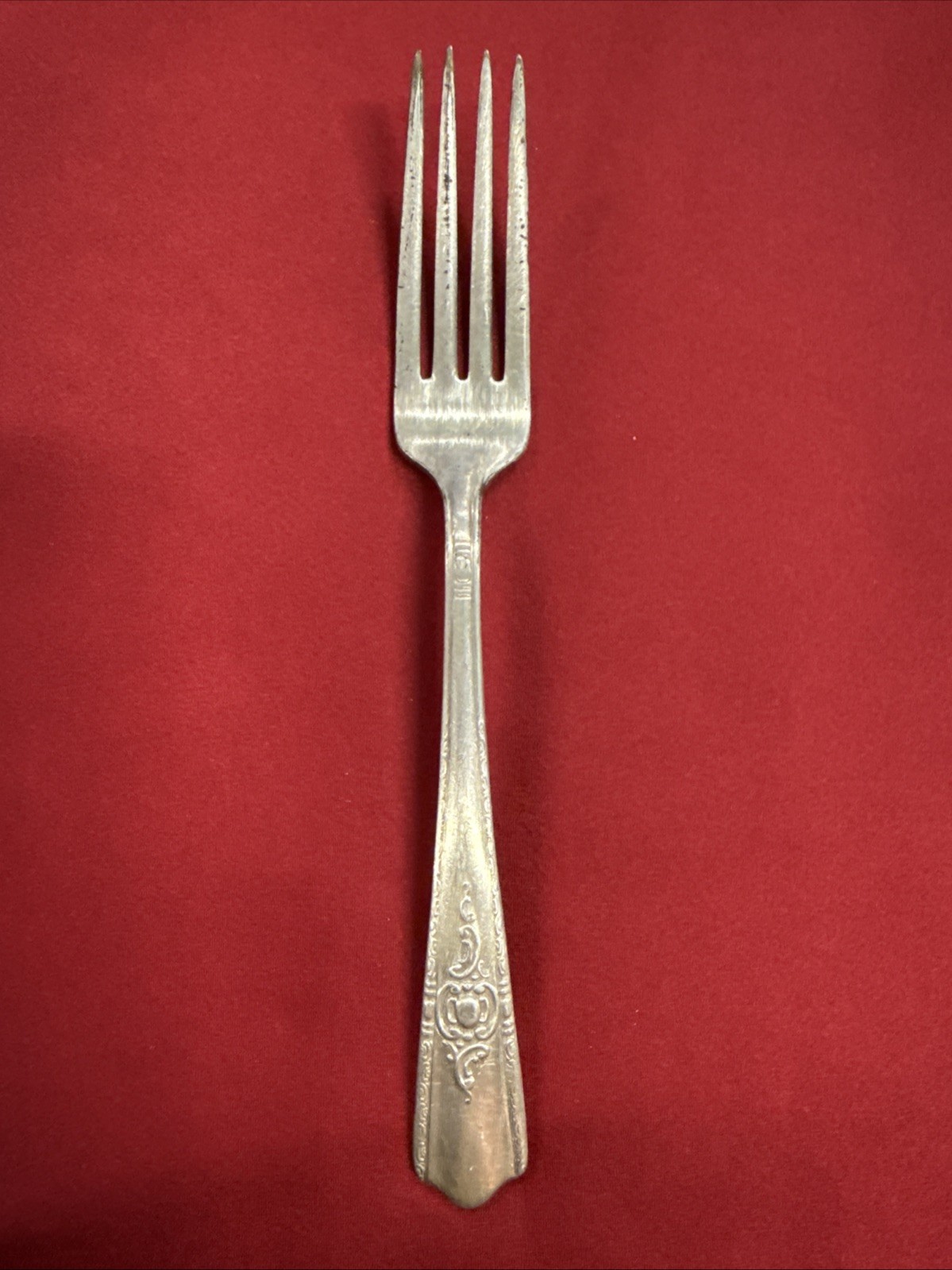 Wallace Harmony House Silver Plate Maytime Pattern Salad Fork 7”