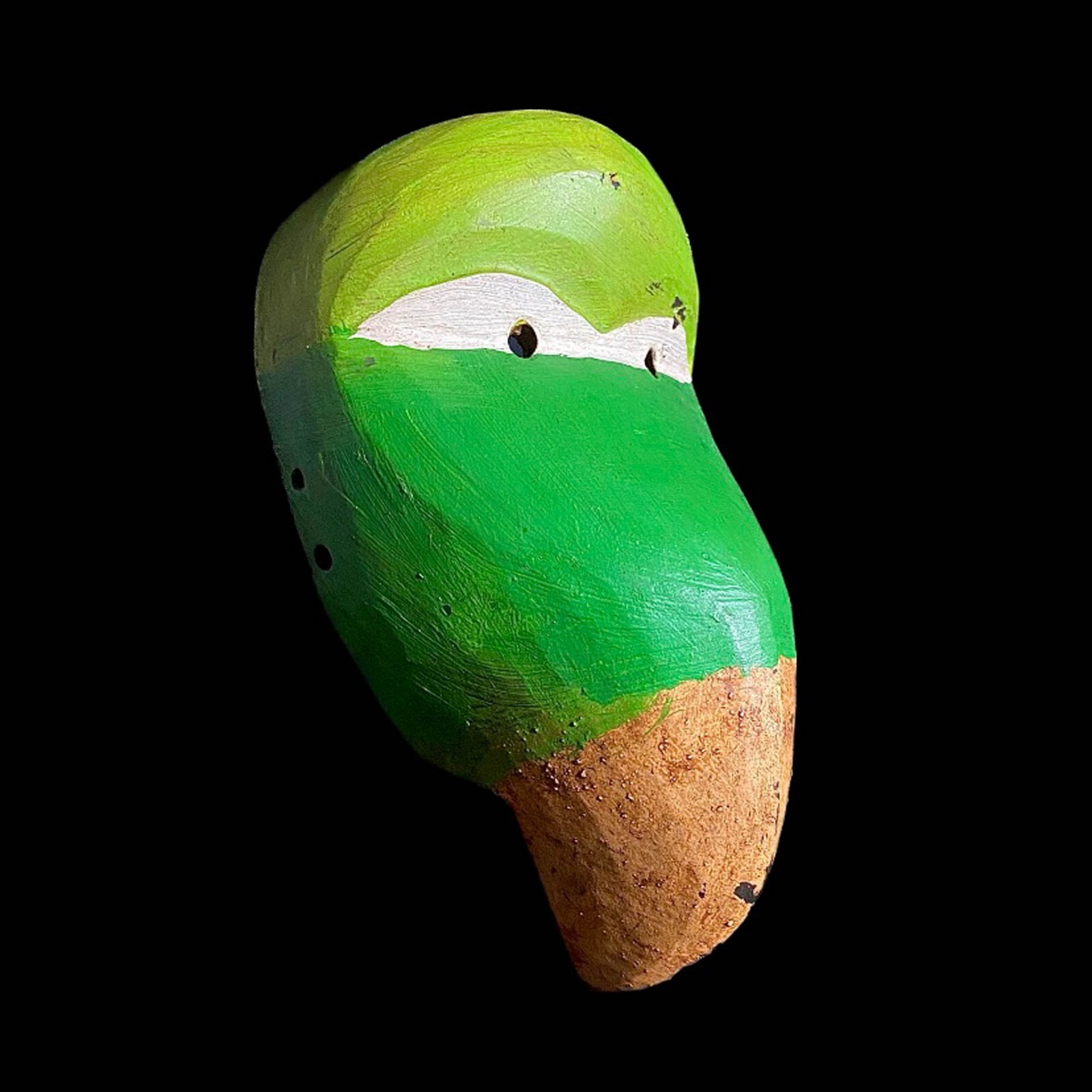 Strong Cubist Dan Bird Man Wood Face Mask Early 20th Century Libera Africa-8026