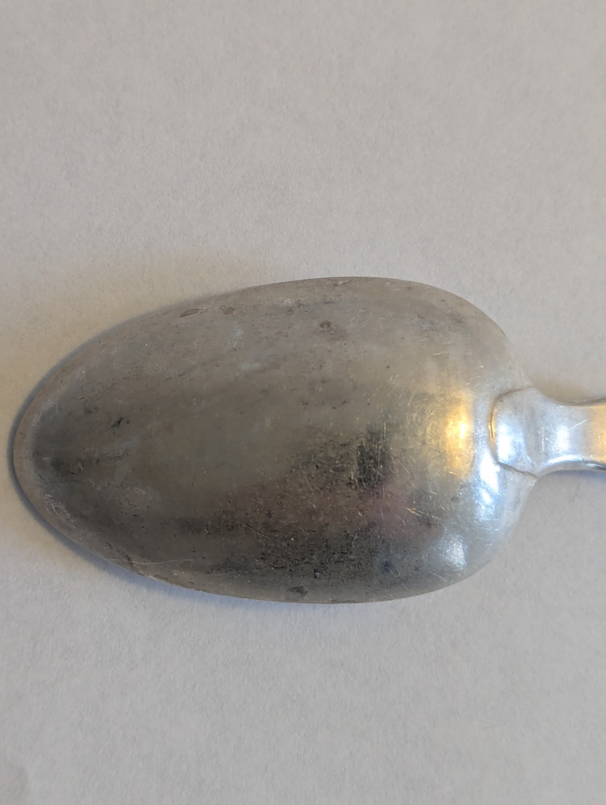 Antique solid silver fiddle spoon London Robert Wallis 1865