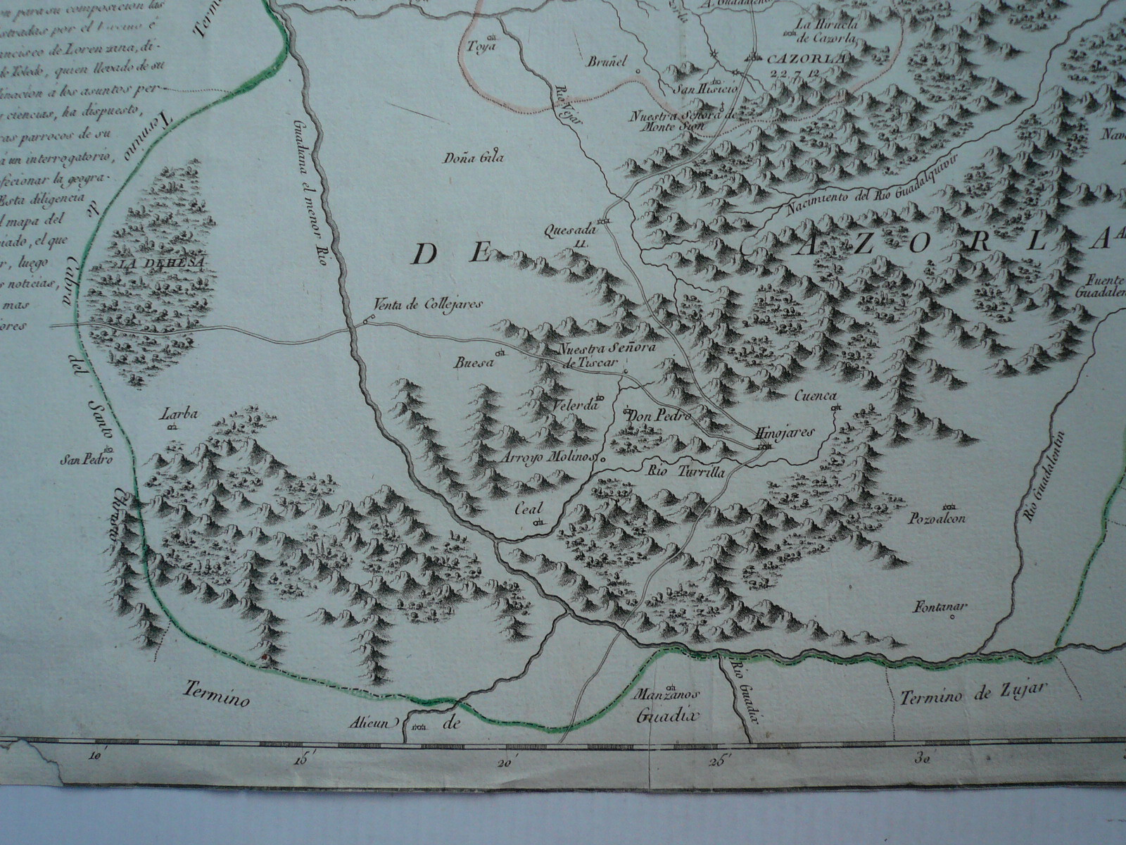 Cazorla mapa, anno 1787, by Lopez Tomas Coppermap, edited anno 1787,