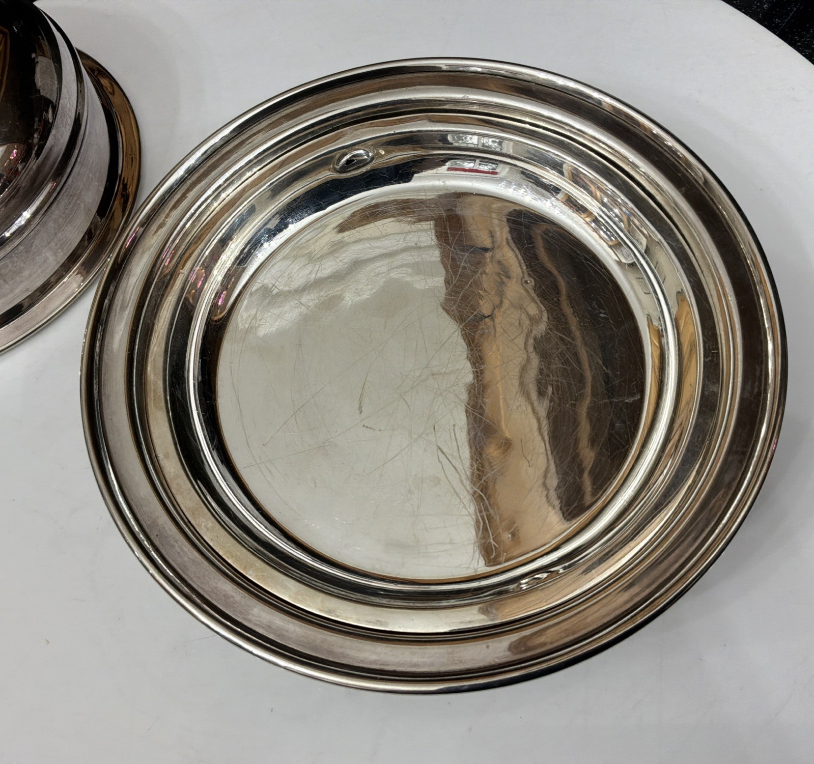 Vintage JD&S James DIxon Silver Plated ÈPNS Muffin Entree Chafing Dish & Lid