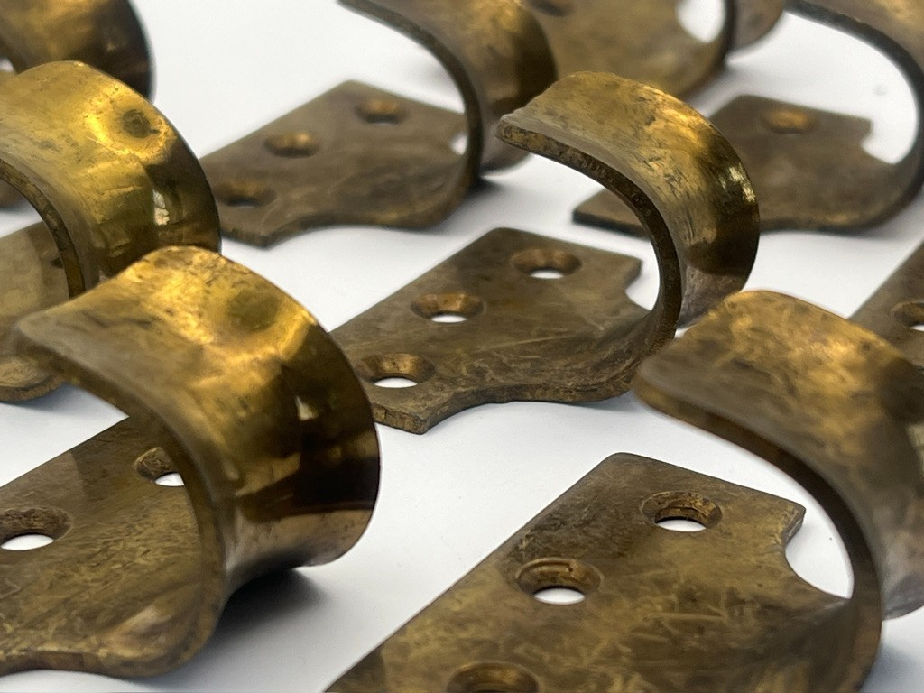 Sash Lift Solid Brass Pack 12 Window Finger Pull Hook 2″ 50mm Vintage Original