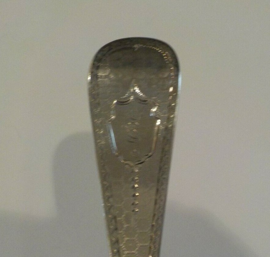 Mitchell & Tyler Southern Coin Silver 8.75″ Serving Spoon, c. 1845-1866