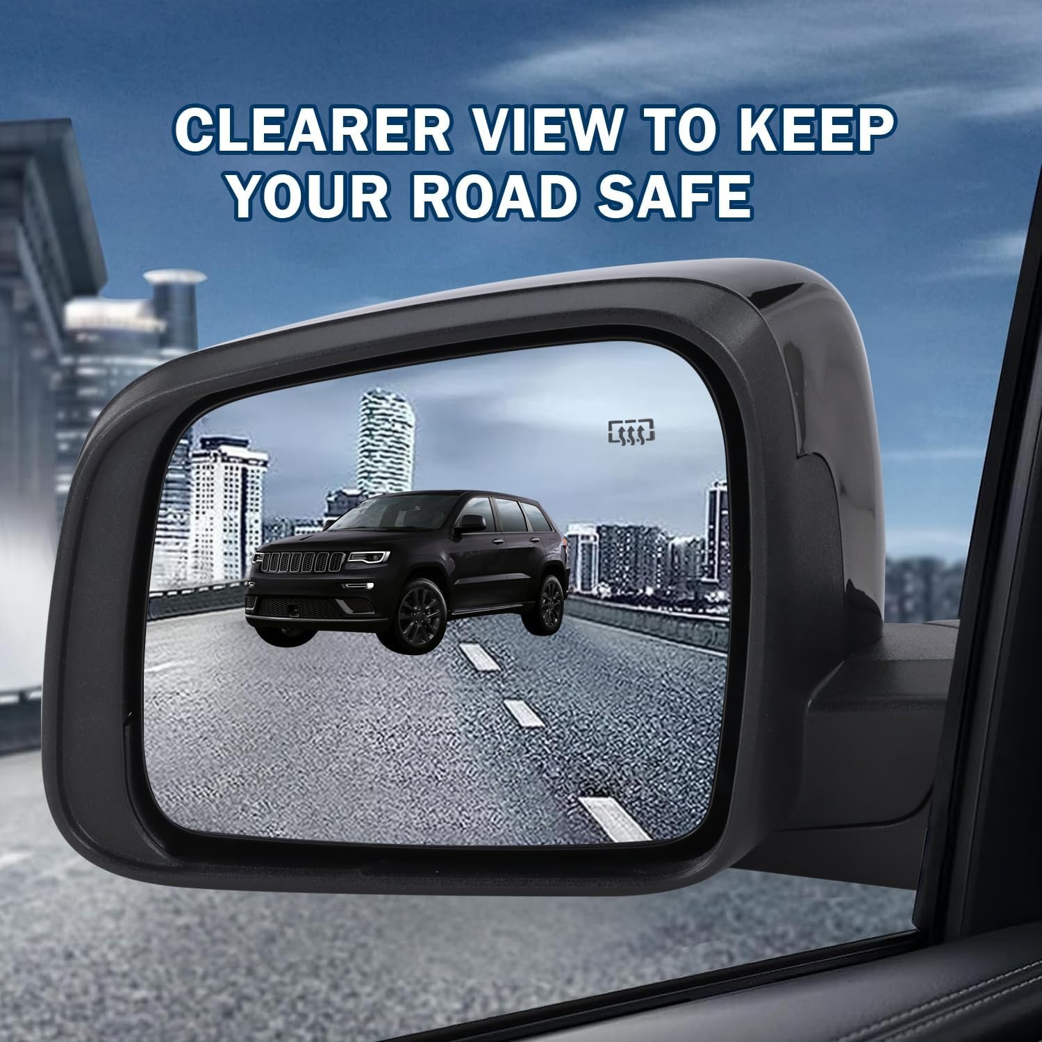 Left Driver Side Mirror Compatible With 2011-2016 Jeep Grand Cherokee With Manua