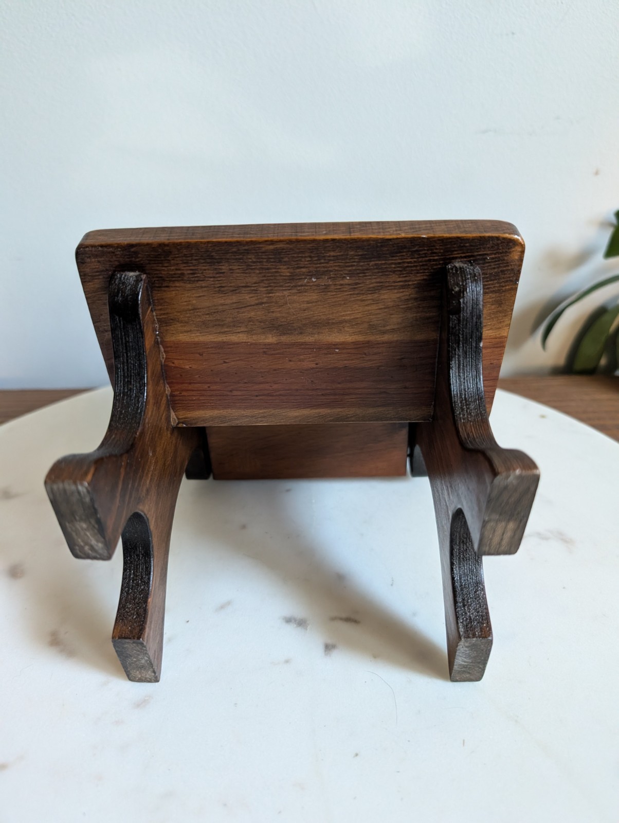 Miniature Wooden Desk Doll Furniture Handmade Primitive Rustic Decor