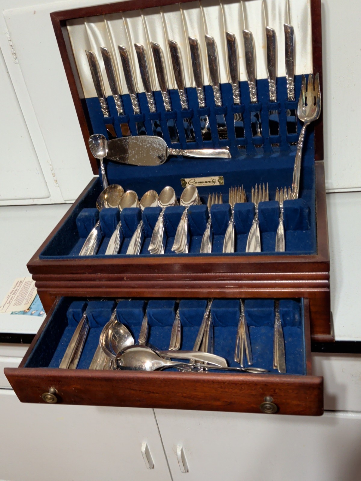 116 Piece MCM Oneida Community Silverware – Silver plated “South Seas” Pattern