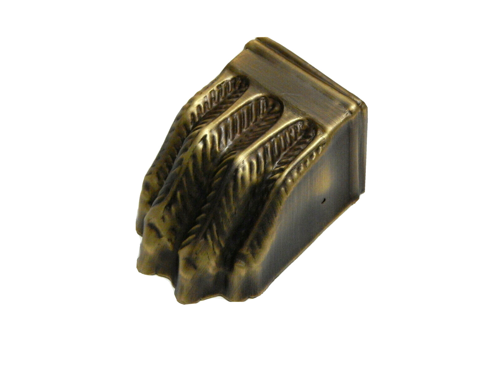 Table Leg Claw Foot Cap Duncan Phyfe Style Large Stamped Brass Antique Finish