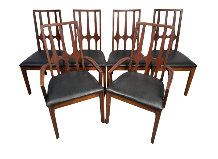 Broyhill “Brasilia” Mid Century Walnut Dining Chairs