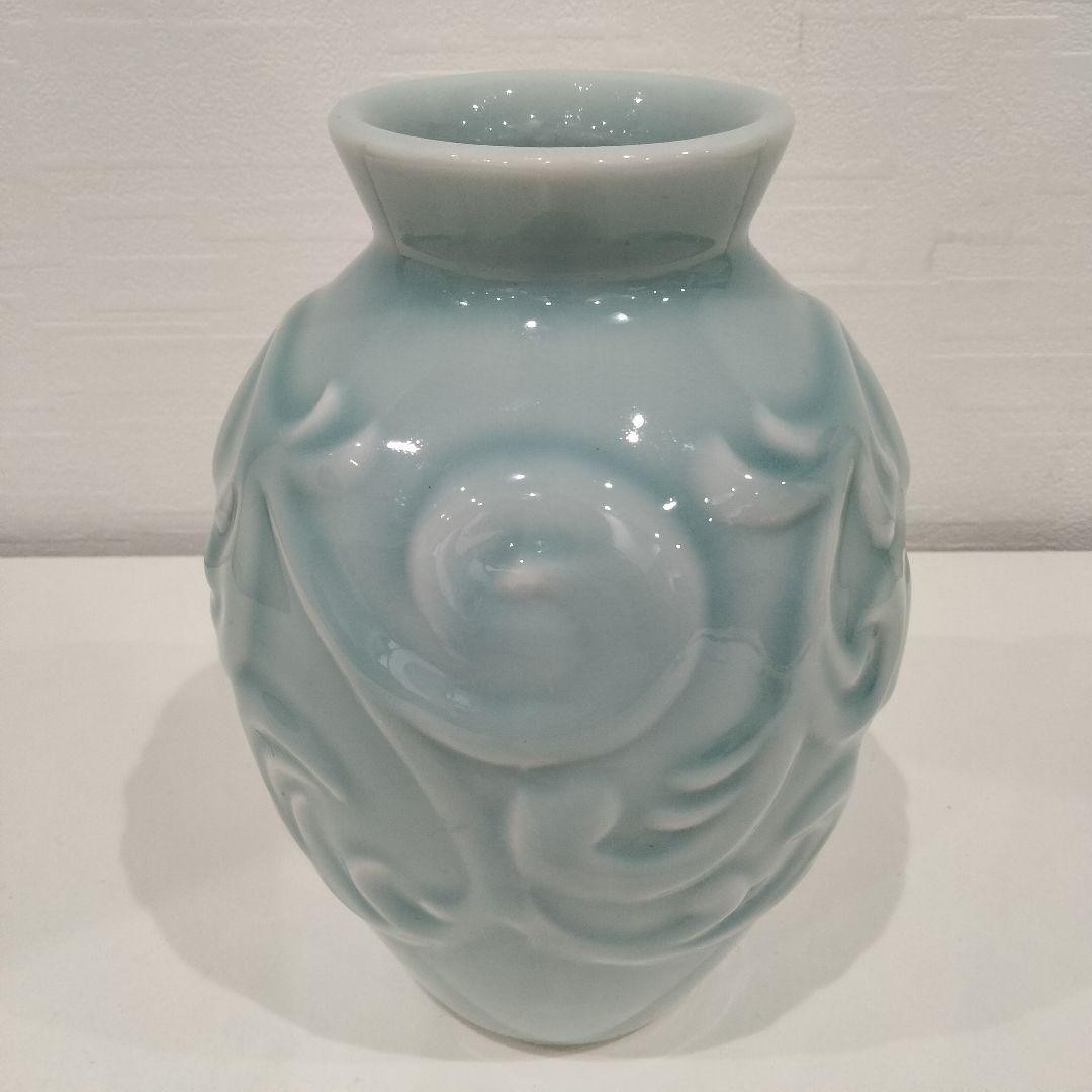 Arita Ware Kazan Celadon Vase Japanese Porcelain Flower Vase Display Decor