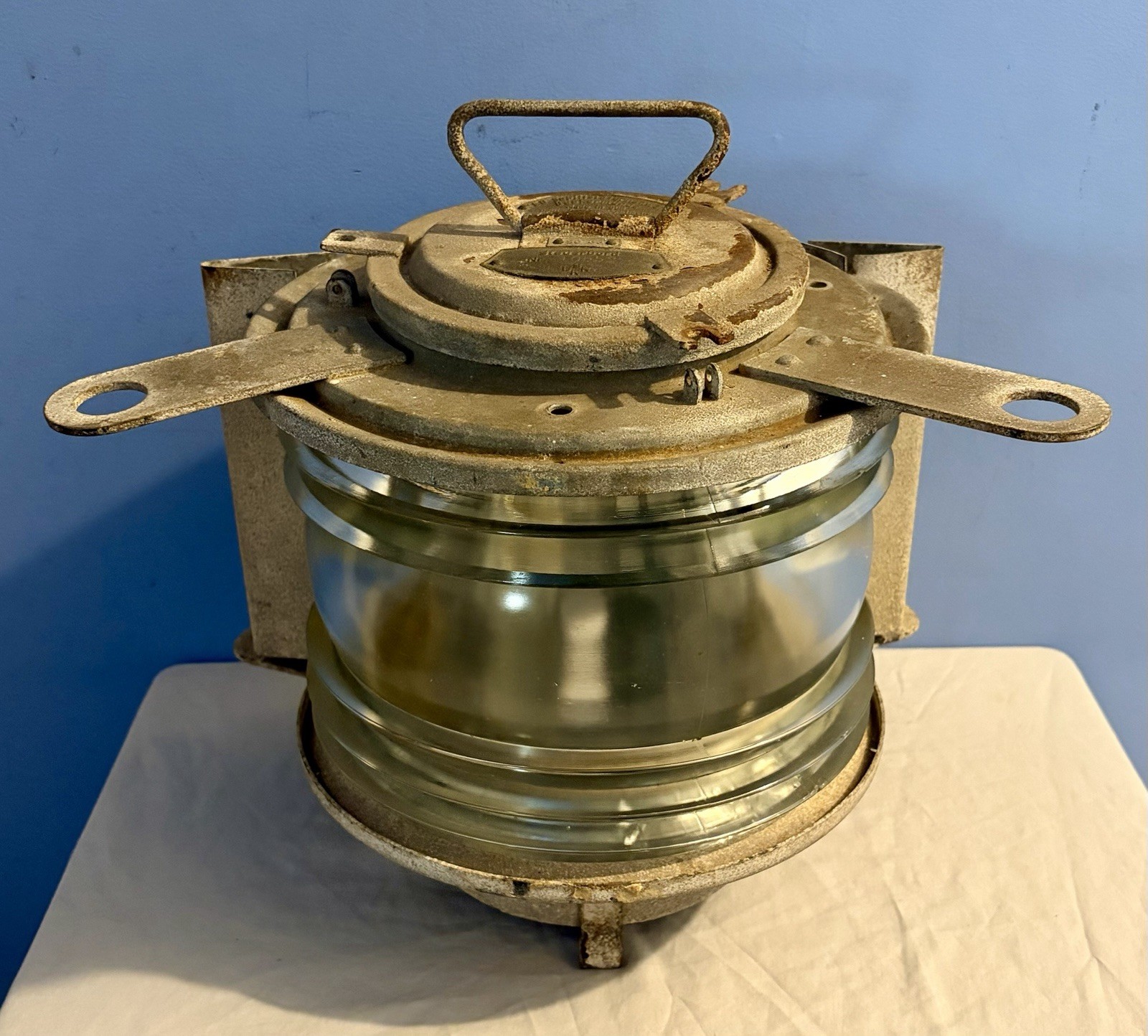 Vintage East German Nautical Ship’s Ship Port Starboard Boat Lantern Mast Light