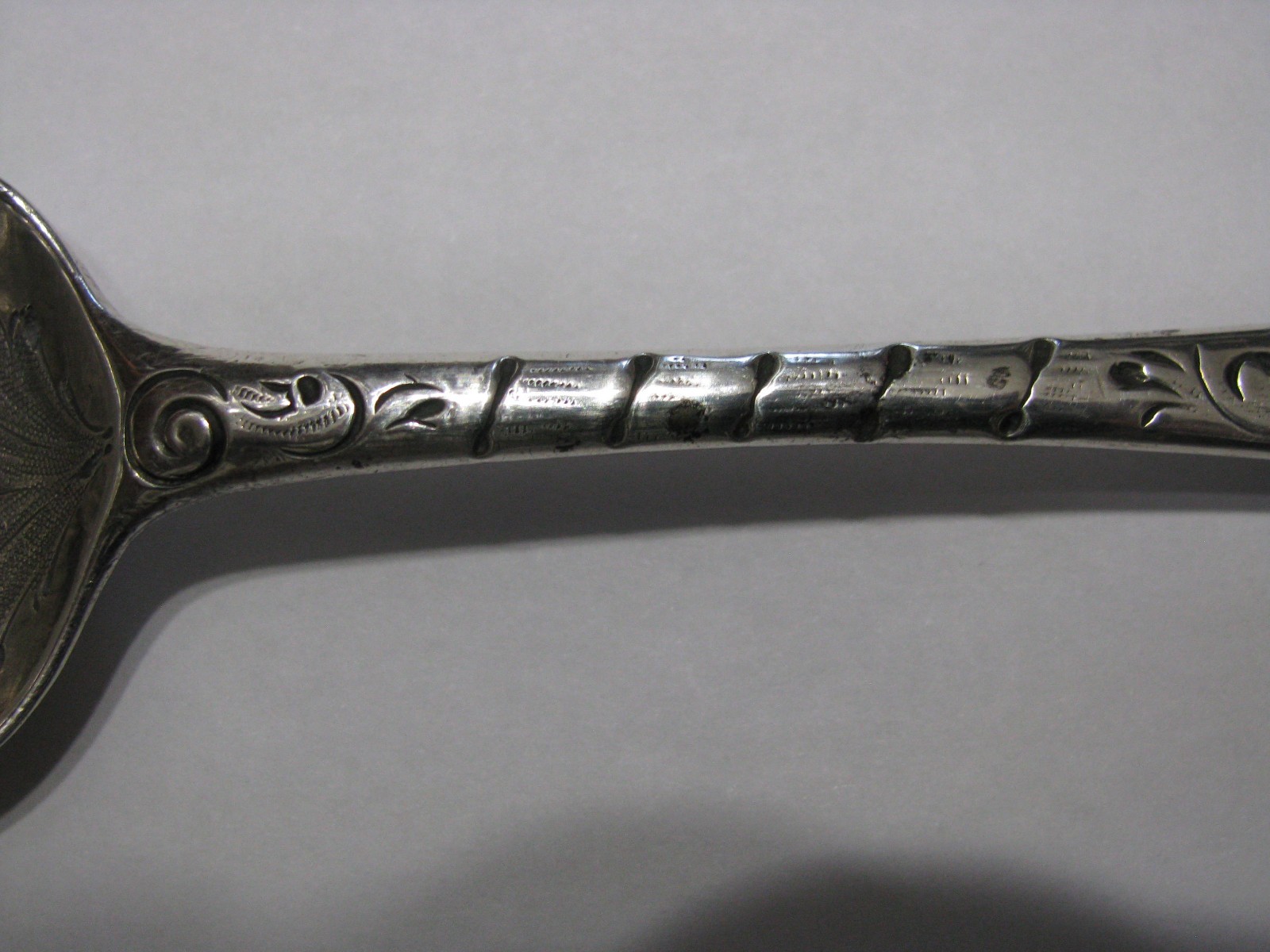 Antique British Sterling Silver Berry Spoon-Circa 1756-1770-Repousse – Mono