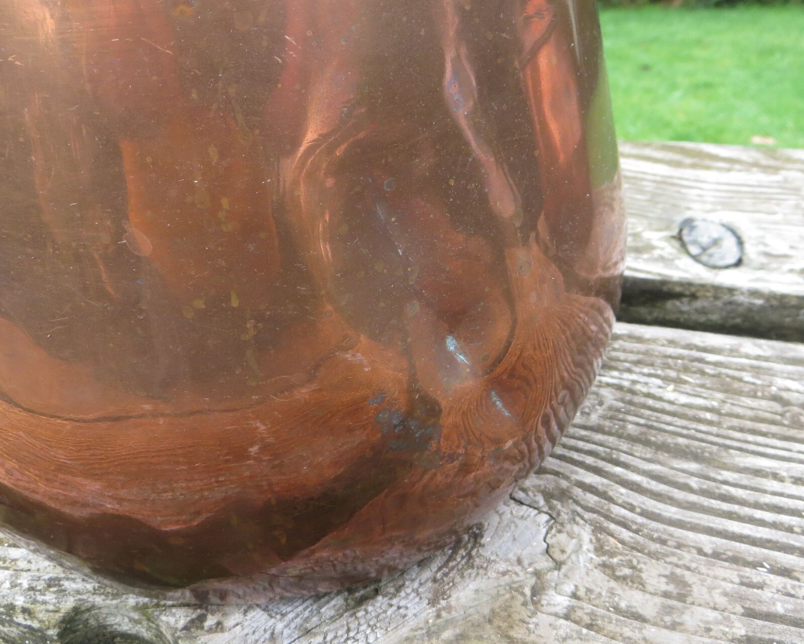 Antique Benham & Froud Victorian Rounded Copper Saucepan with Lid – 9 1/2 Pint