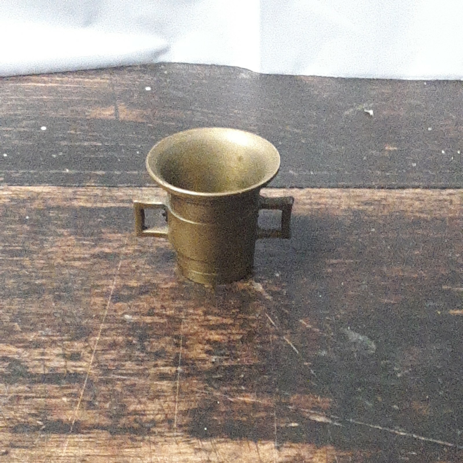 Vintage Brass Mortar 1 7/8 inches smallest size