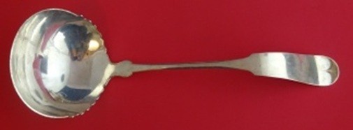 Pattern Unknown by Shreve Sterling Silver Soup Ladle 13 1/4″ Antique Serving