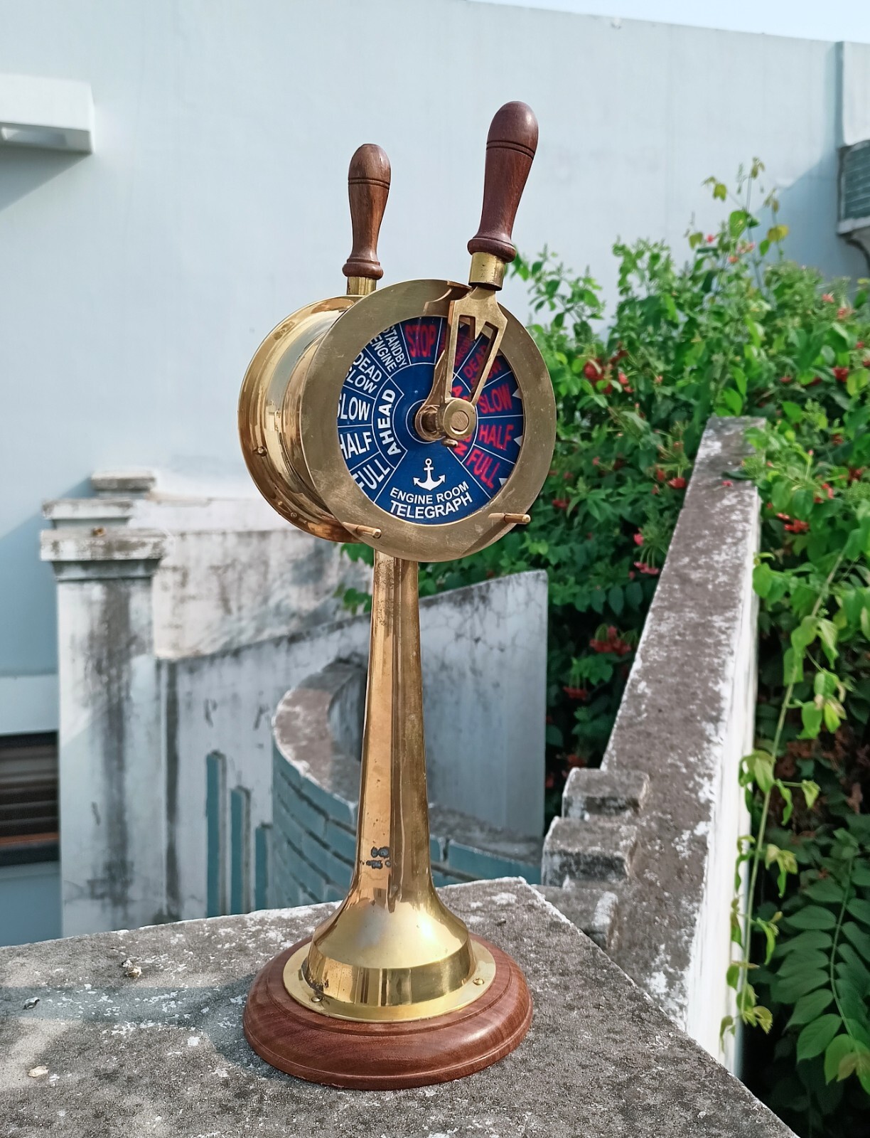 Vintage Brass Ship Engine Telegraph from Chadboam Liverpool