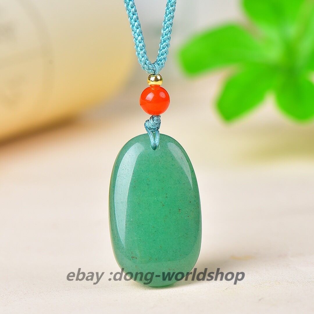 China DongLing Jade Hand Carving Tranquillity and Peace Amulet Pendant东陵玉