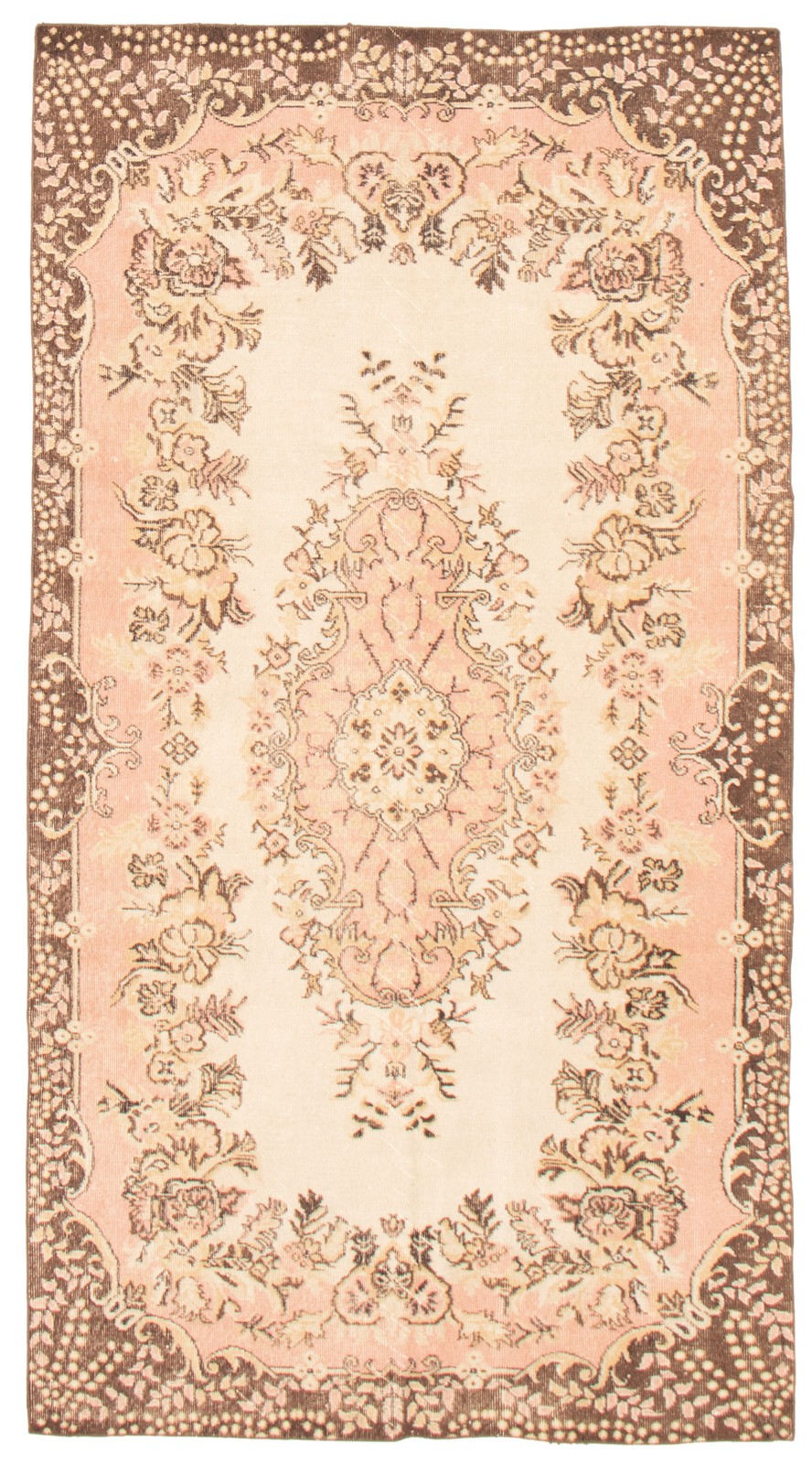Vintage Traditional Hand-Knotted Area Rug 5’2″ x 9’7″ Oriental Wool Carpet