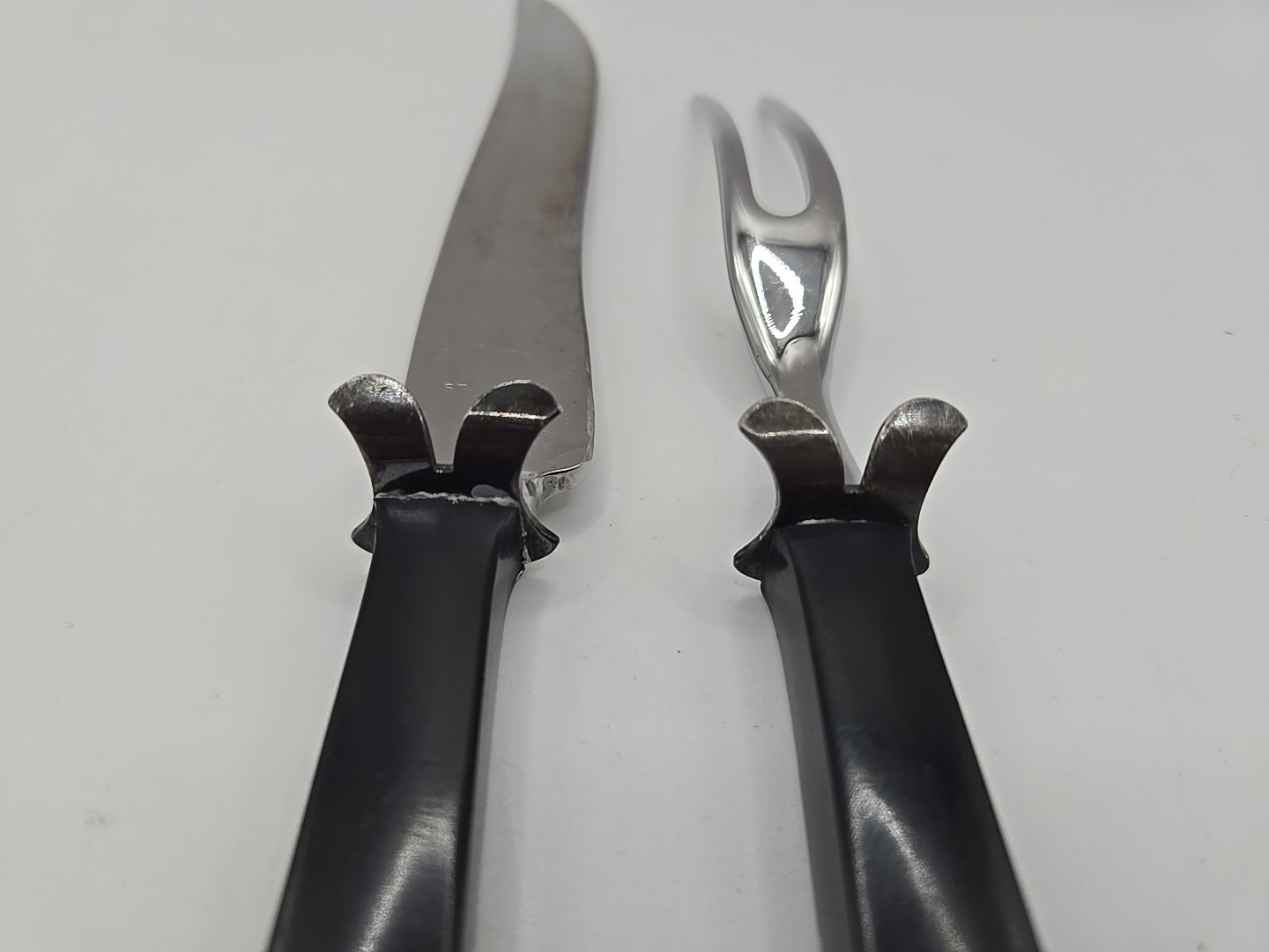 Lunt Contrast Sterling Silver Carving Set – No Monogram