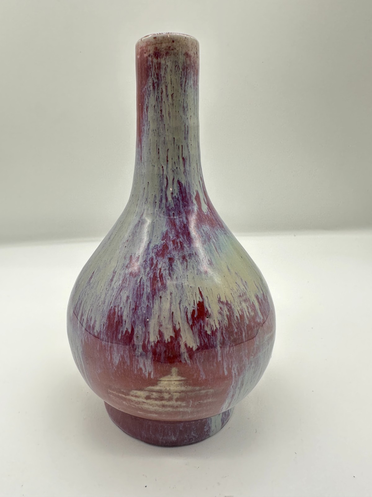 18th Century A Flambe-Glazed Bottle Vase