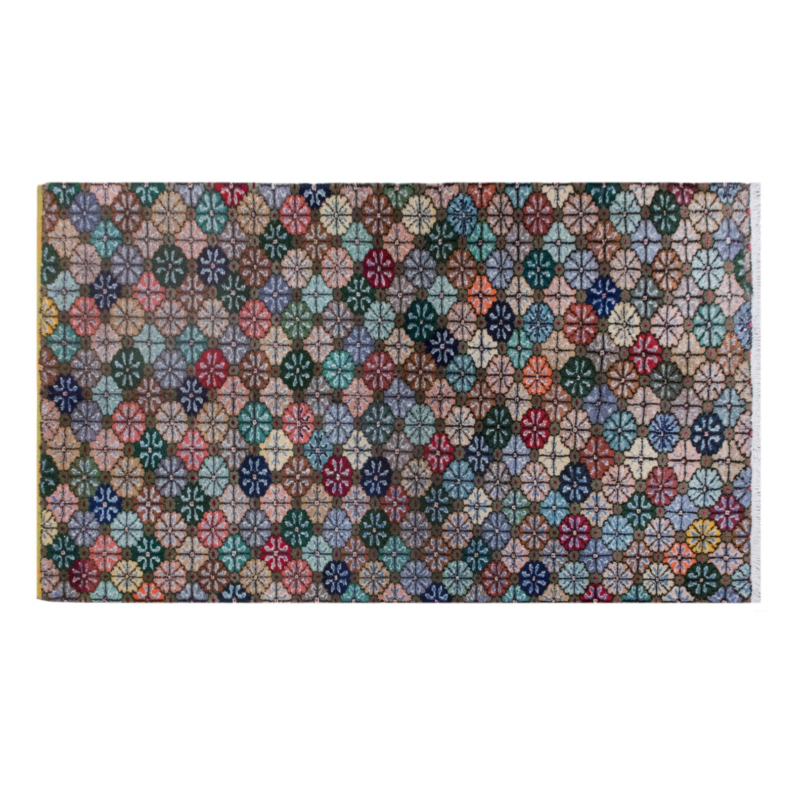 Vintage Oushak Rug 145×245 cm (4’9″ x 7’10”), Turkish Handmade Wool, 60+ Yr old