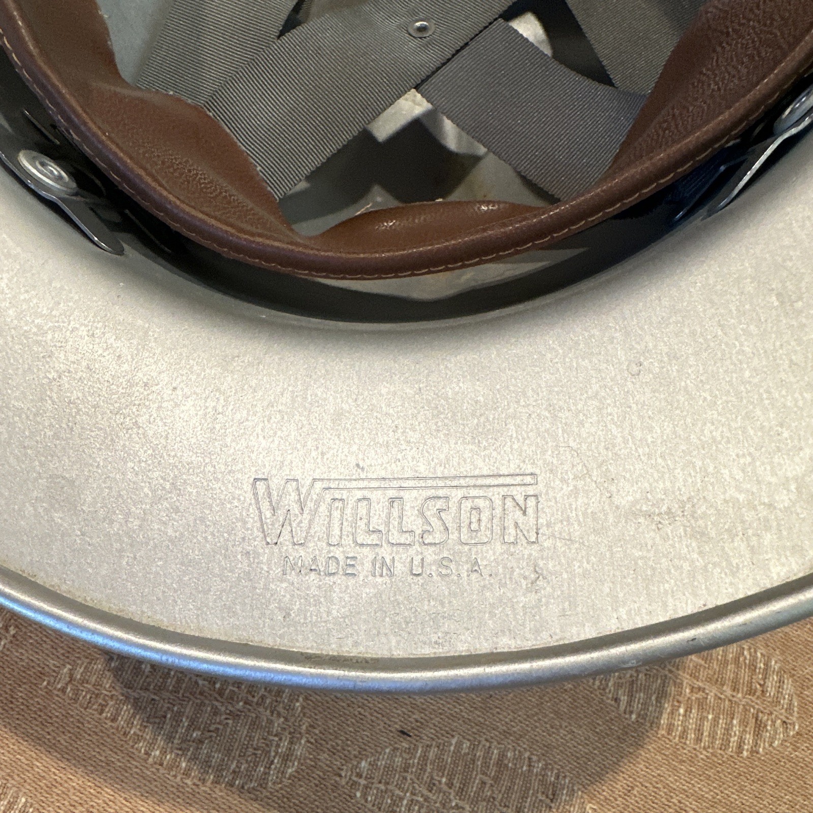 Vintage Willson Model Hard Hat Safety Helmet