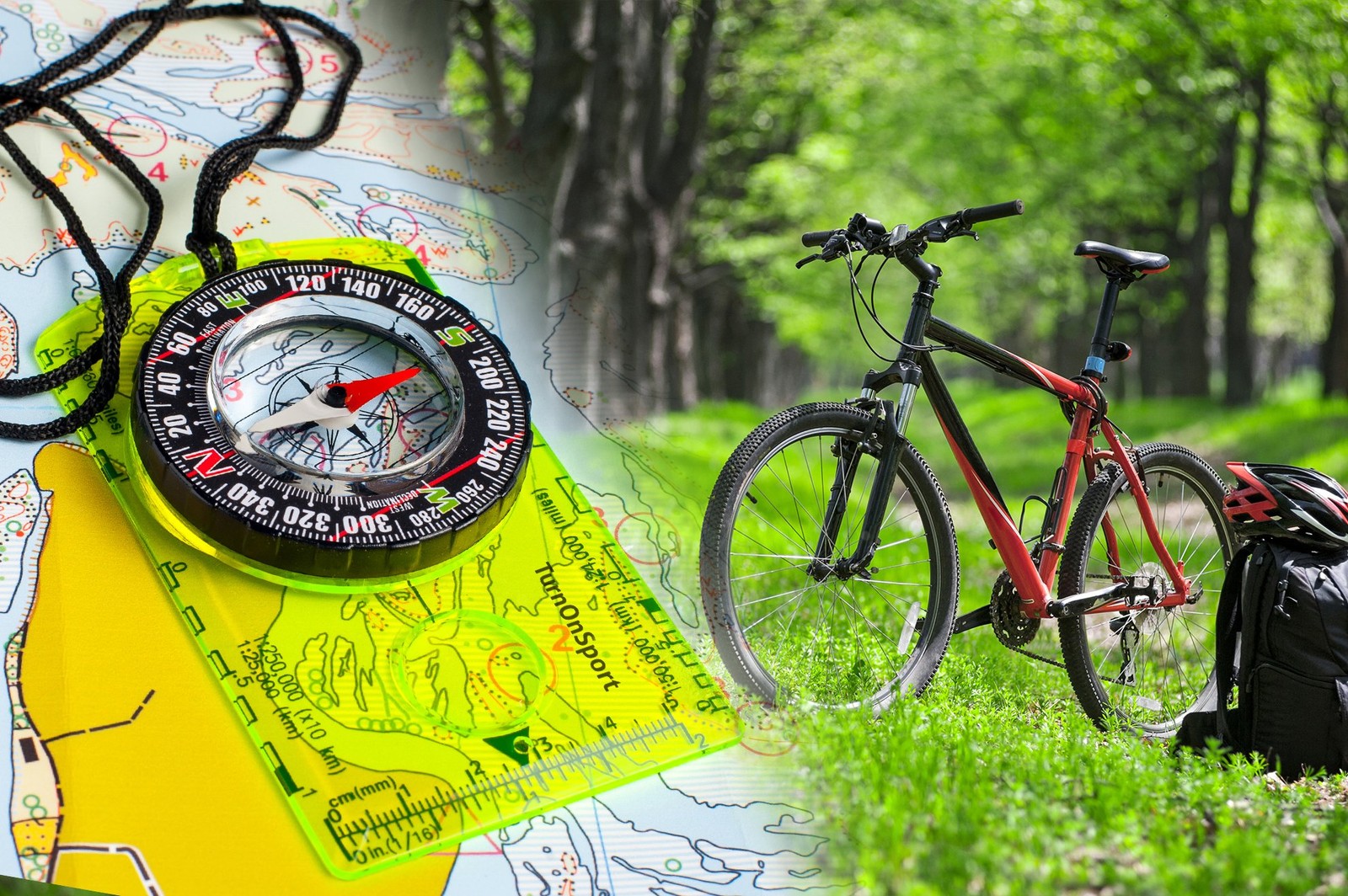 Turnonsport Orienteering Compass – Hiking Backpacking Compass – Advanced Scout