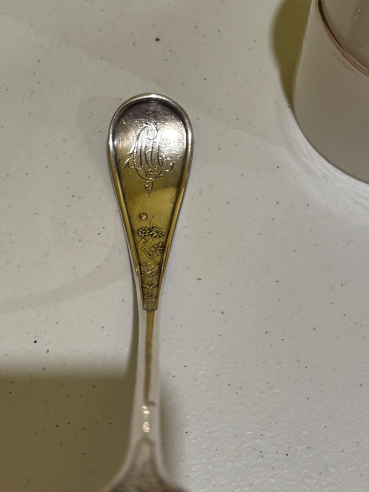 John Wendt Bird Pattern Tiffany Audubon Sterling Silver 9” soup ladle Cardinal