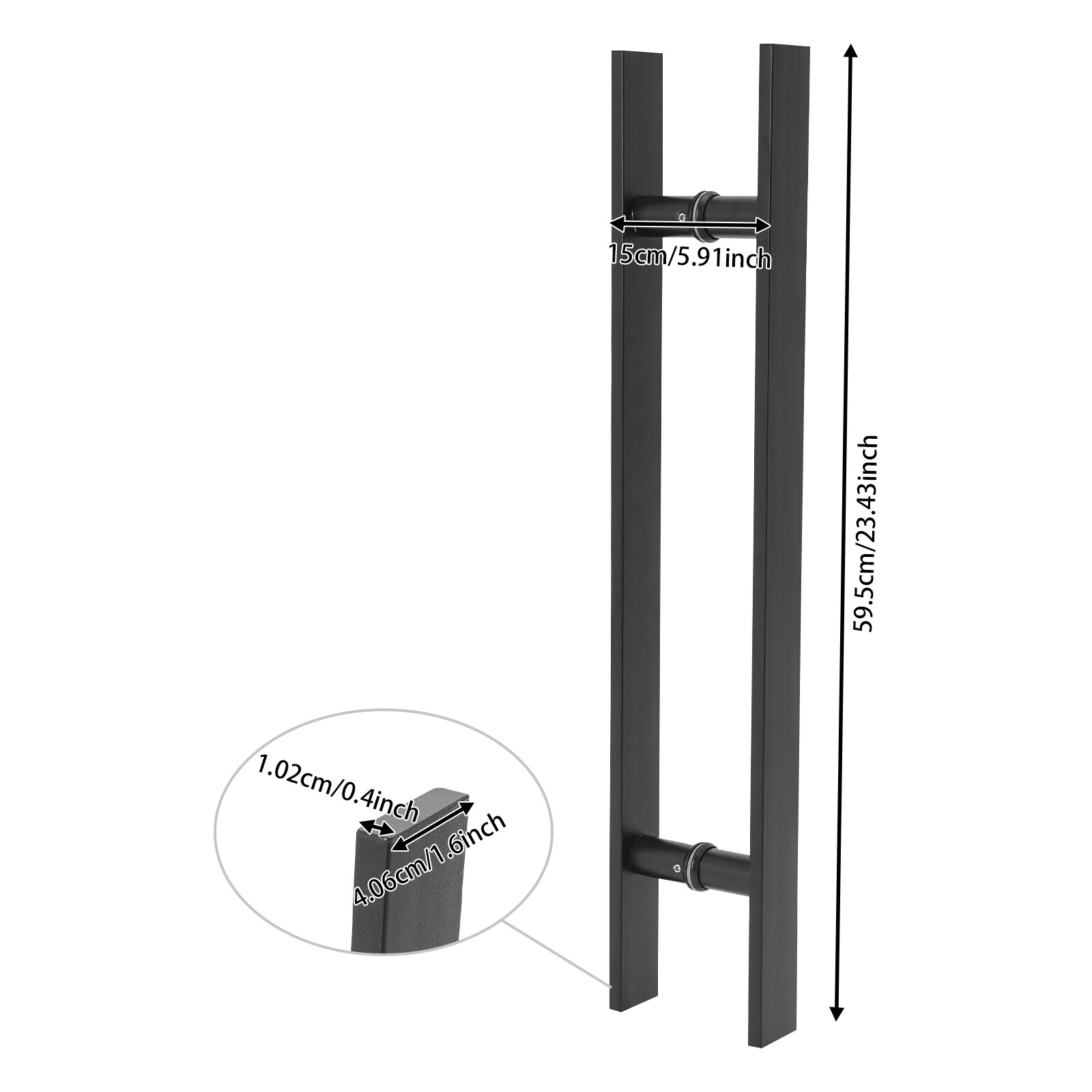 Push Pull Door Handle, Stainless Steel Door Handle, Double Sided Door Handle