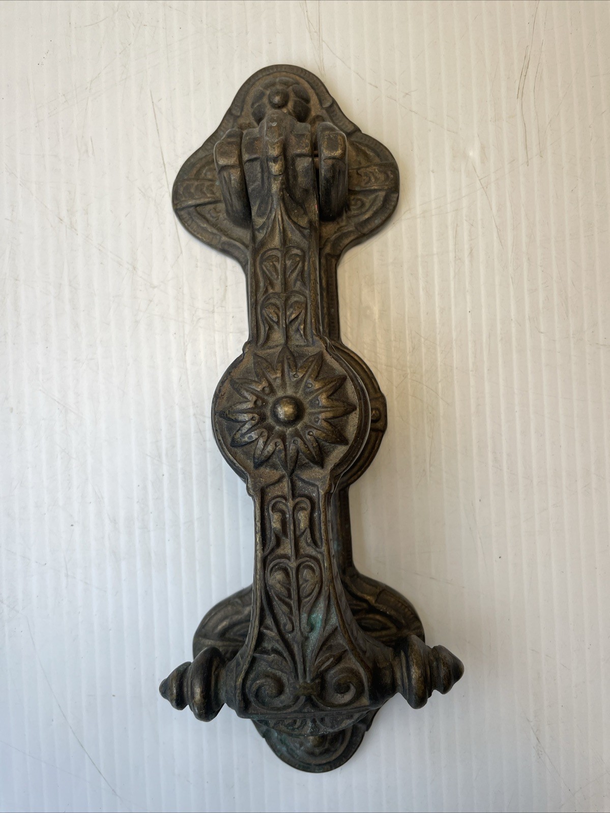 Antique Style Eastlake Aesthetic Cast Iron Door Knocker By Tommi Parzinger Italy