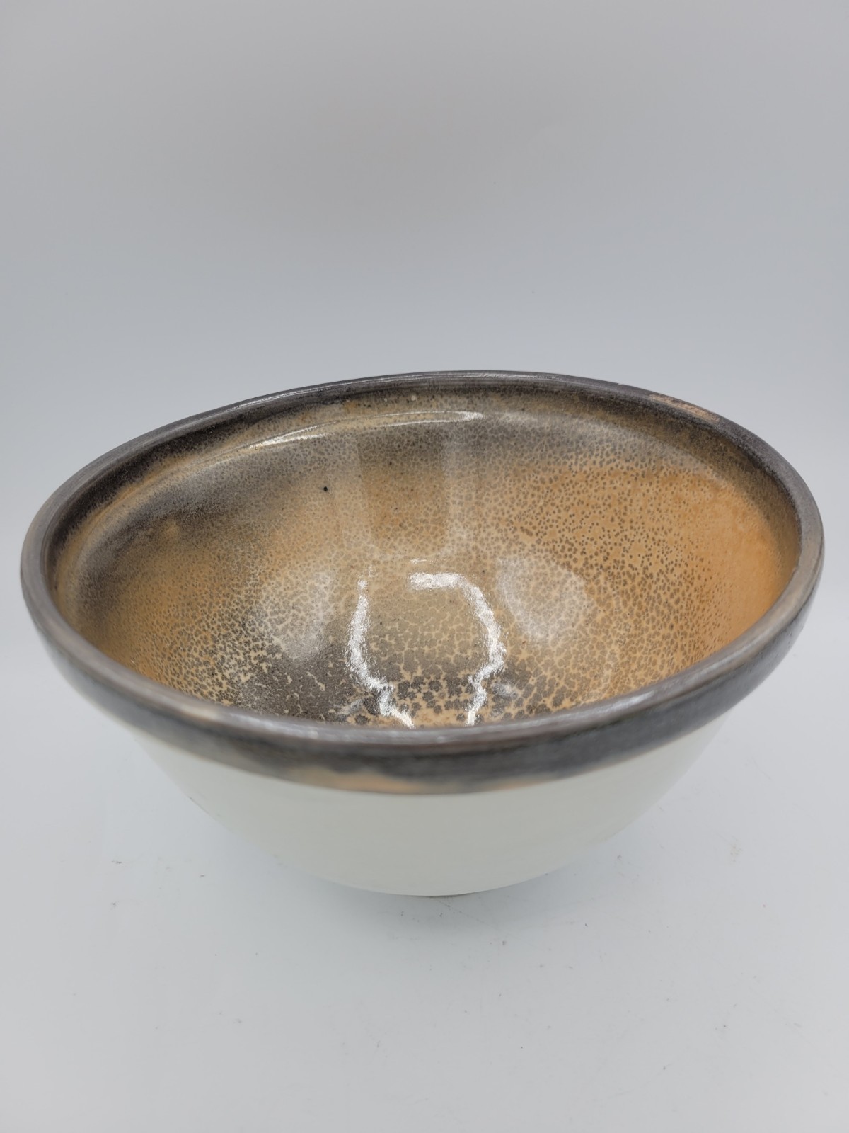 Vintage Japanese Chawan Matcha Tea Bowl Art Pottery Handmade Stamped