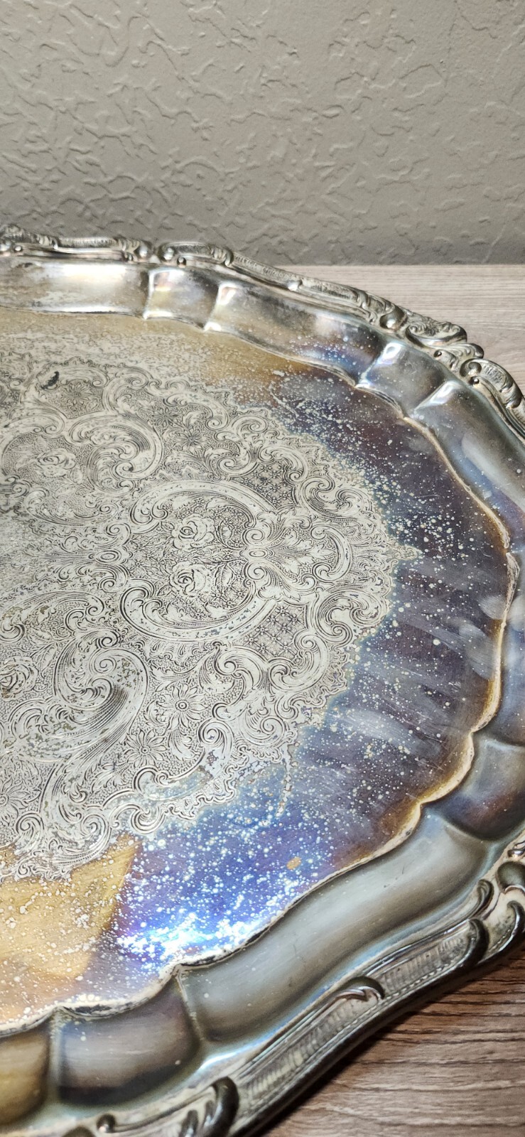 Silver Plate Tea Pot Serving Gorham Rosewood Tray YC1604 Yc1603 Yc1601 Yc1607