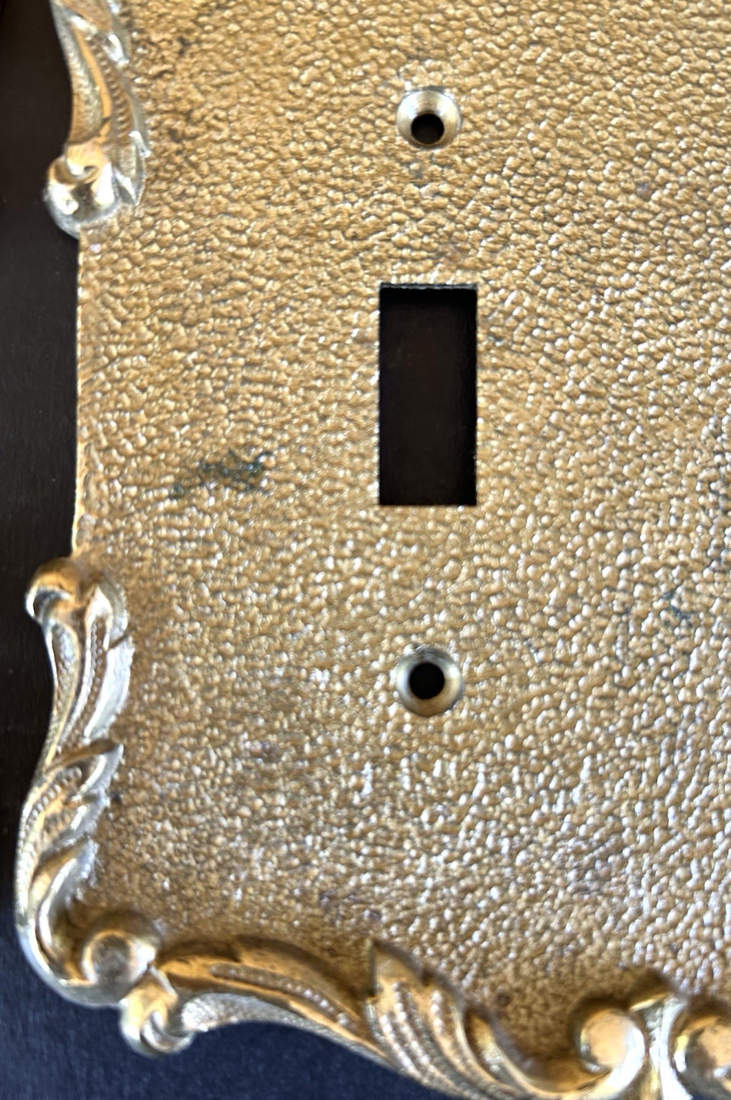 Vintage MCM Brass Double Light Switch Covers Plates Gold Tone Metal Lot Of 12