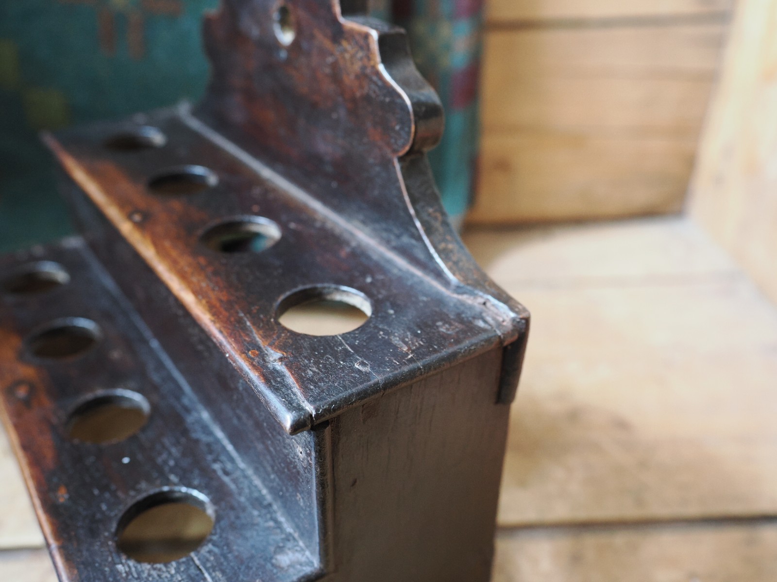 A Very Rare Tiny Welsh Spoon Rack Treen (Spoons NOT included)