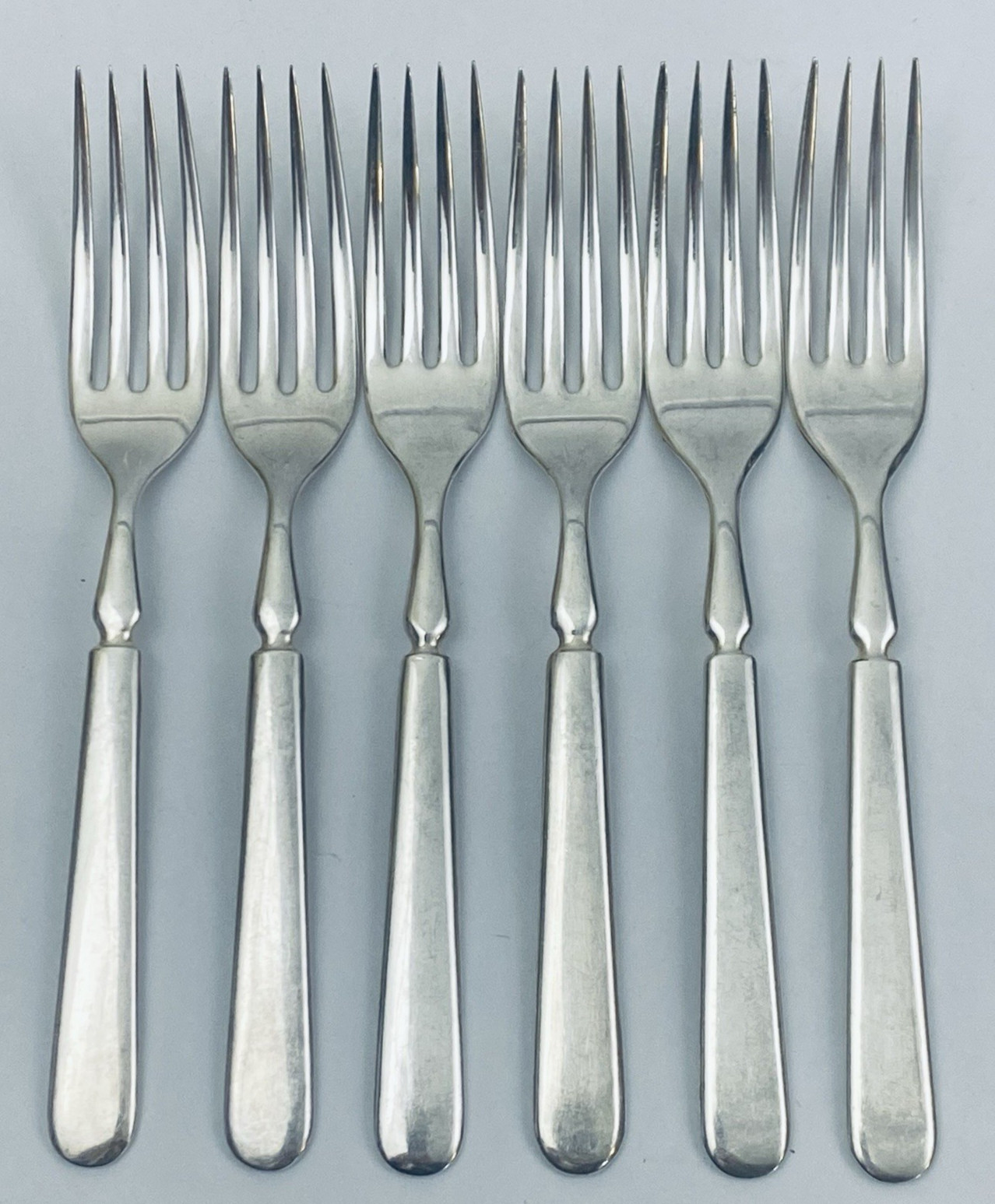 RARE 6 Antique W.H. Rogers Silver Plated Dinner Forks 7.5″ William Hazen Rogers