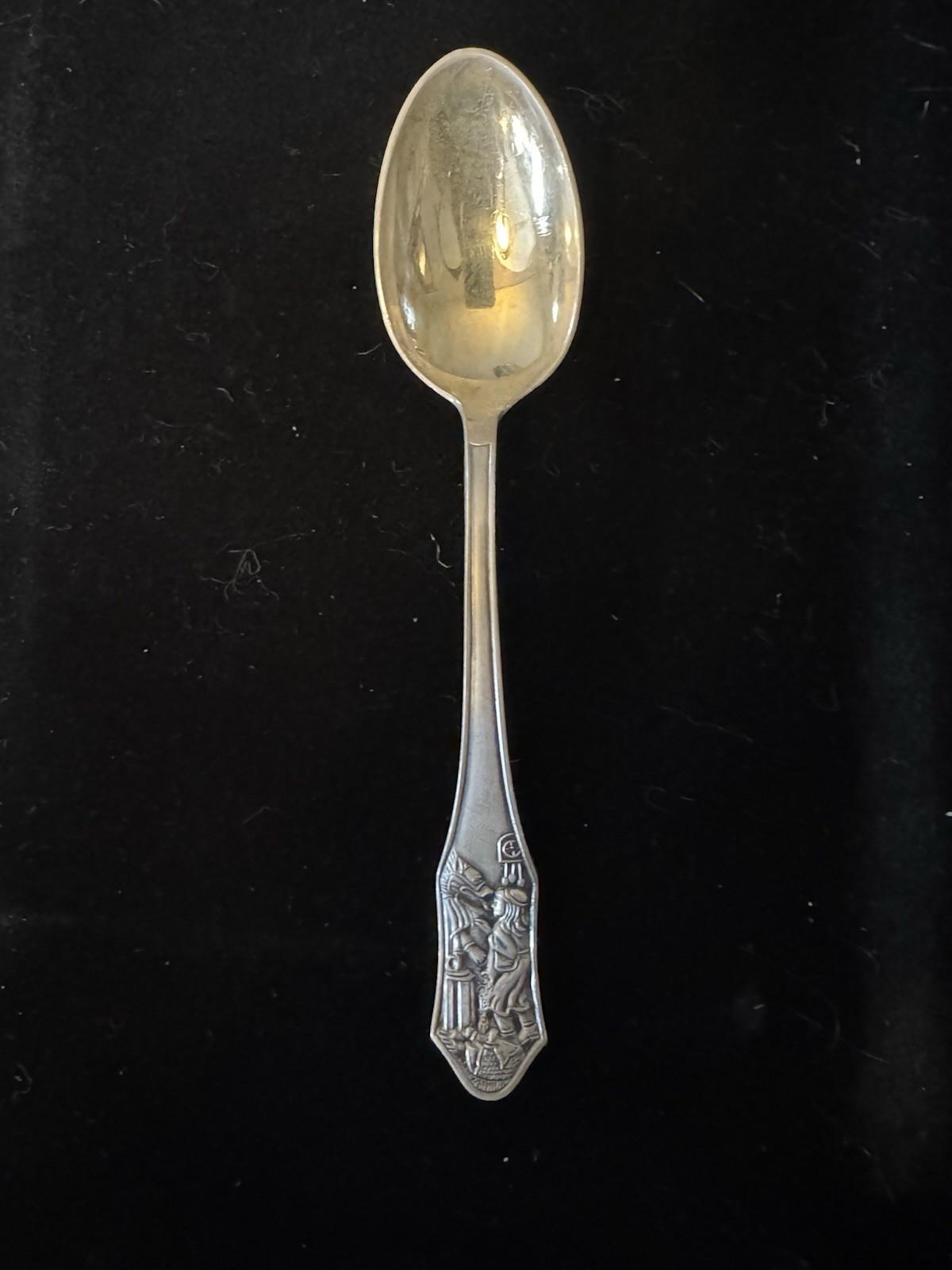 Antique Berndorf Silver Plate 90g Grimm’s Fairy Tale Spoon Red Riding Hood