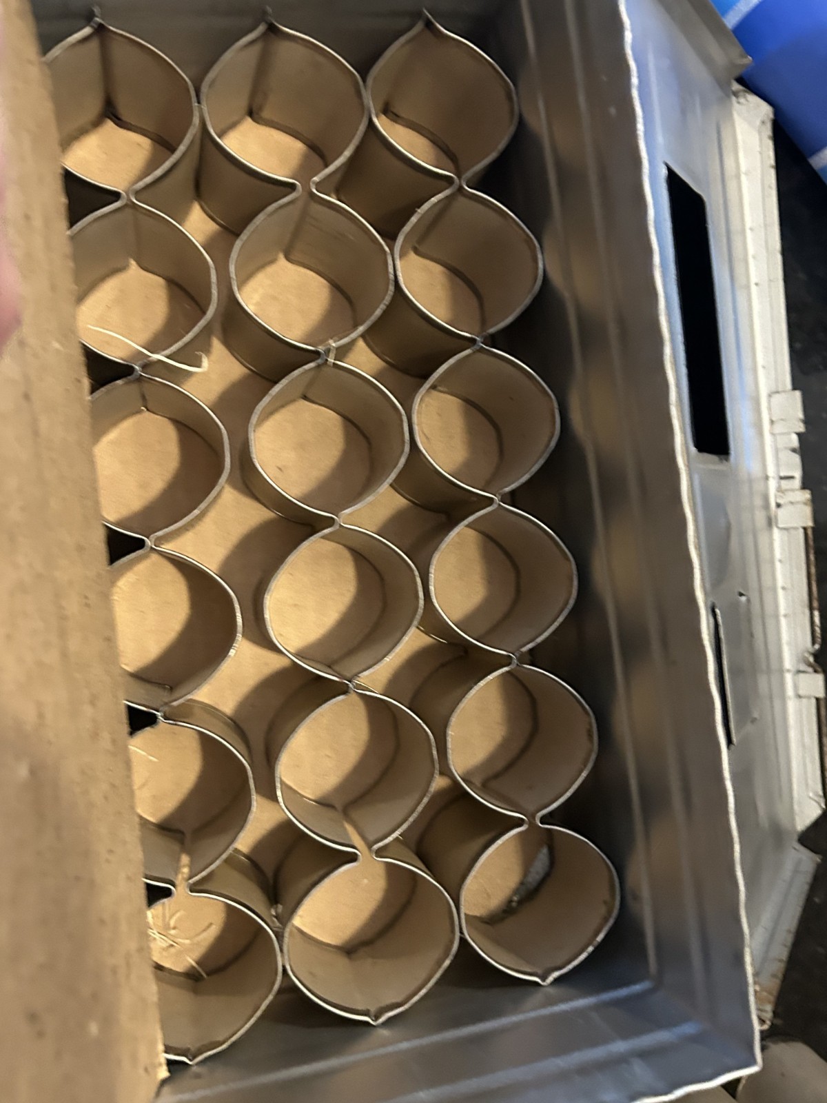 Vintage Metal Egg Crate 3 Dozen Carrier Farm Primitive Box Fredericksburg VA Ind