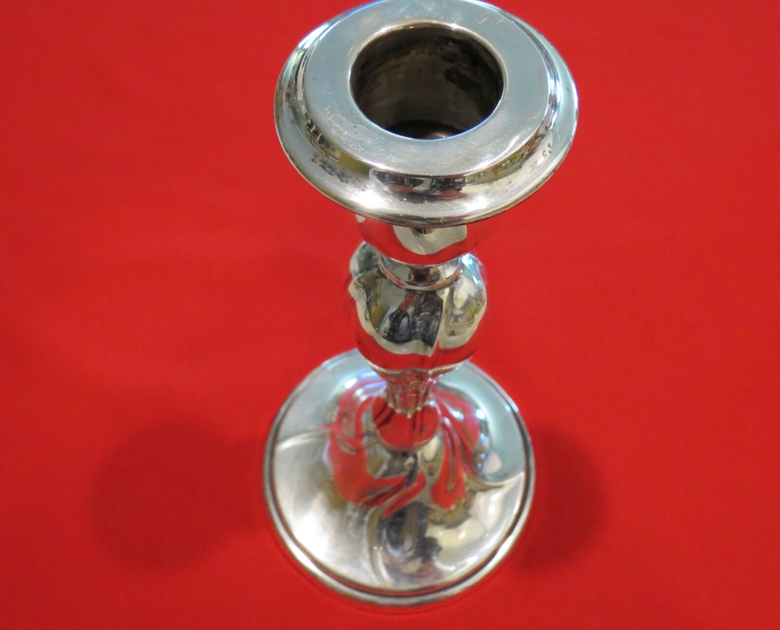 800 Fine Silver German Candlestick