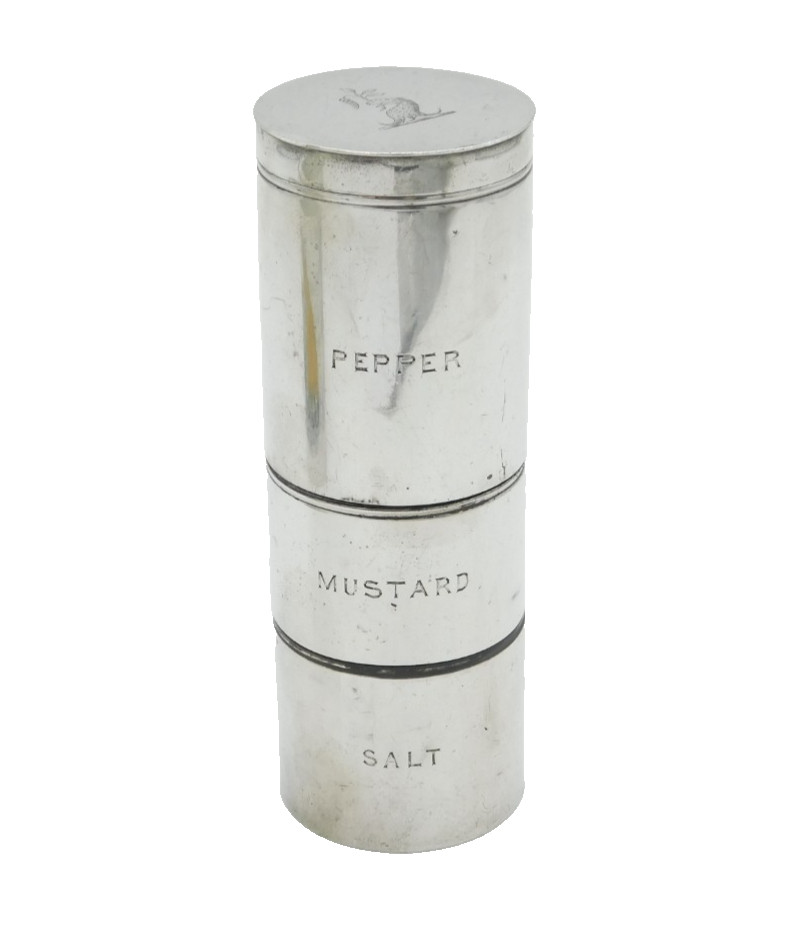 Victorian Sterling Silver Combination Travelling Spice Tower Antique 1878 London