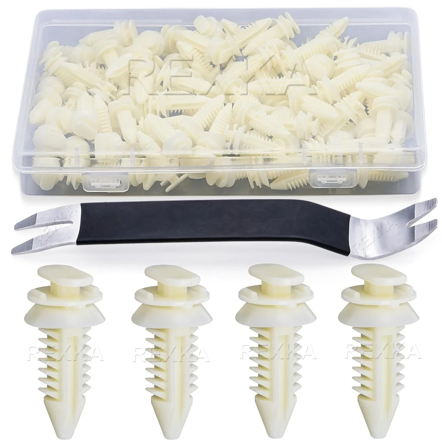 51Pcs GM Door Panel Clips Retainers 15545202 + Trim Tool for Chevy GMC Trucks