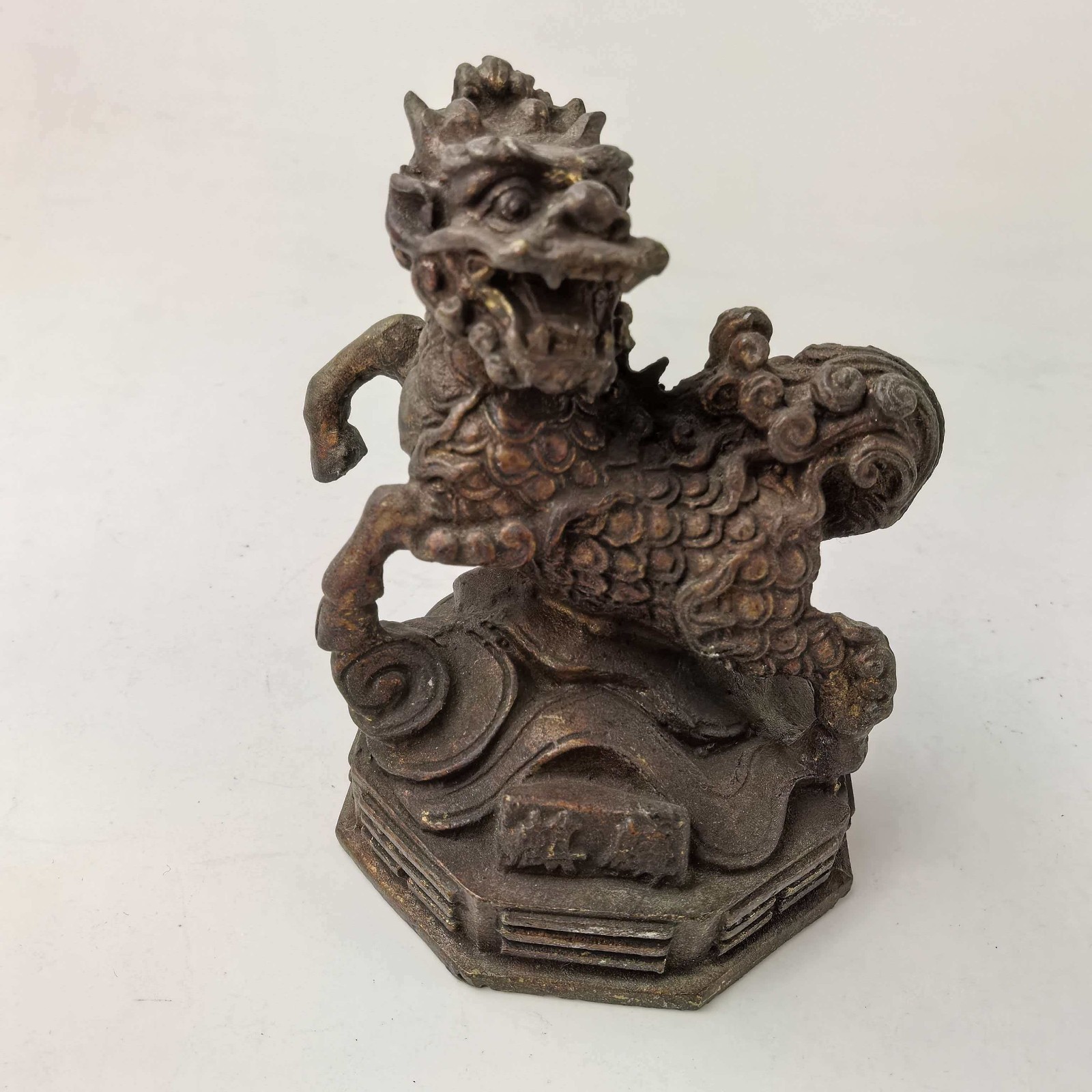 China Old brass ware Come From FOLK Collection Copper kylin