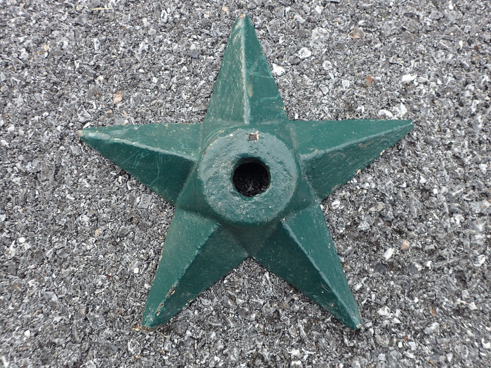 Antique Vintage Cast Iron Decorative Building Star Anchor Guaranteed Old