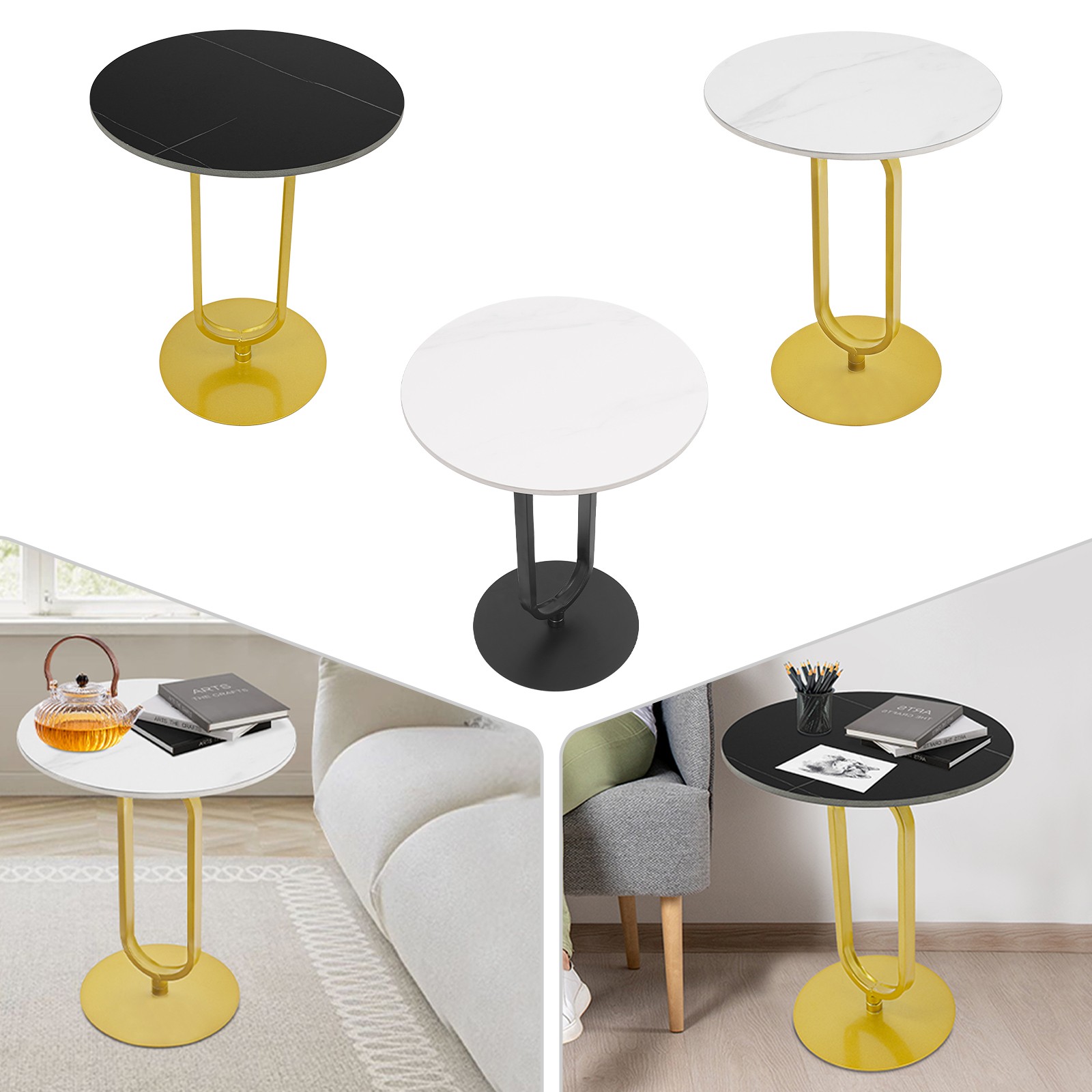 Side Table Round Side Table Modern Coffee Table For Living Room Balcony