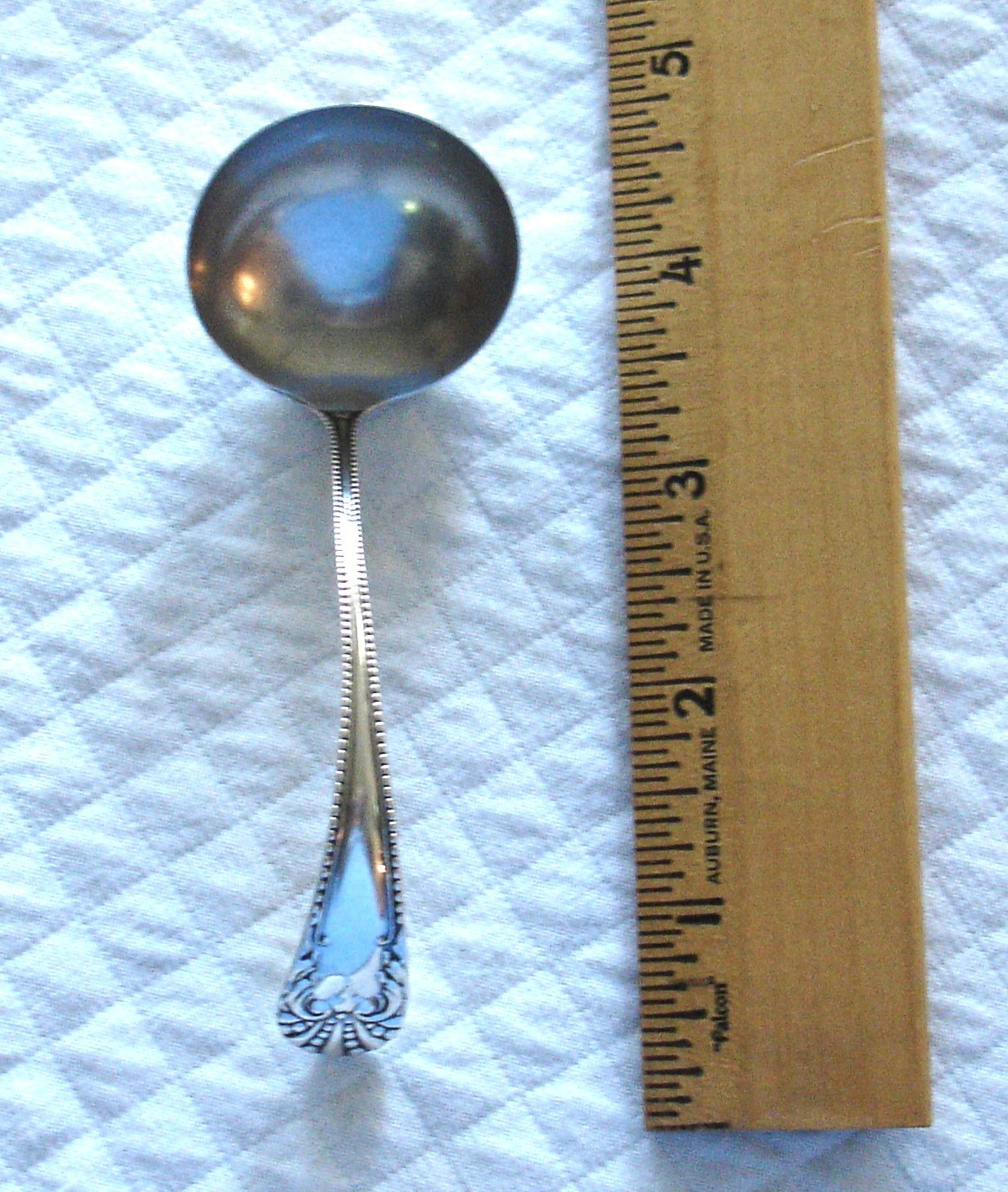 Small Spoon Silver Plate Serving Ladel