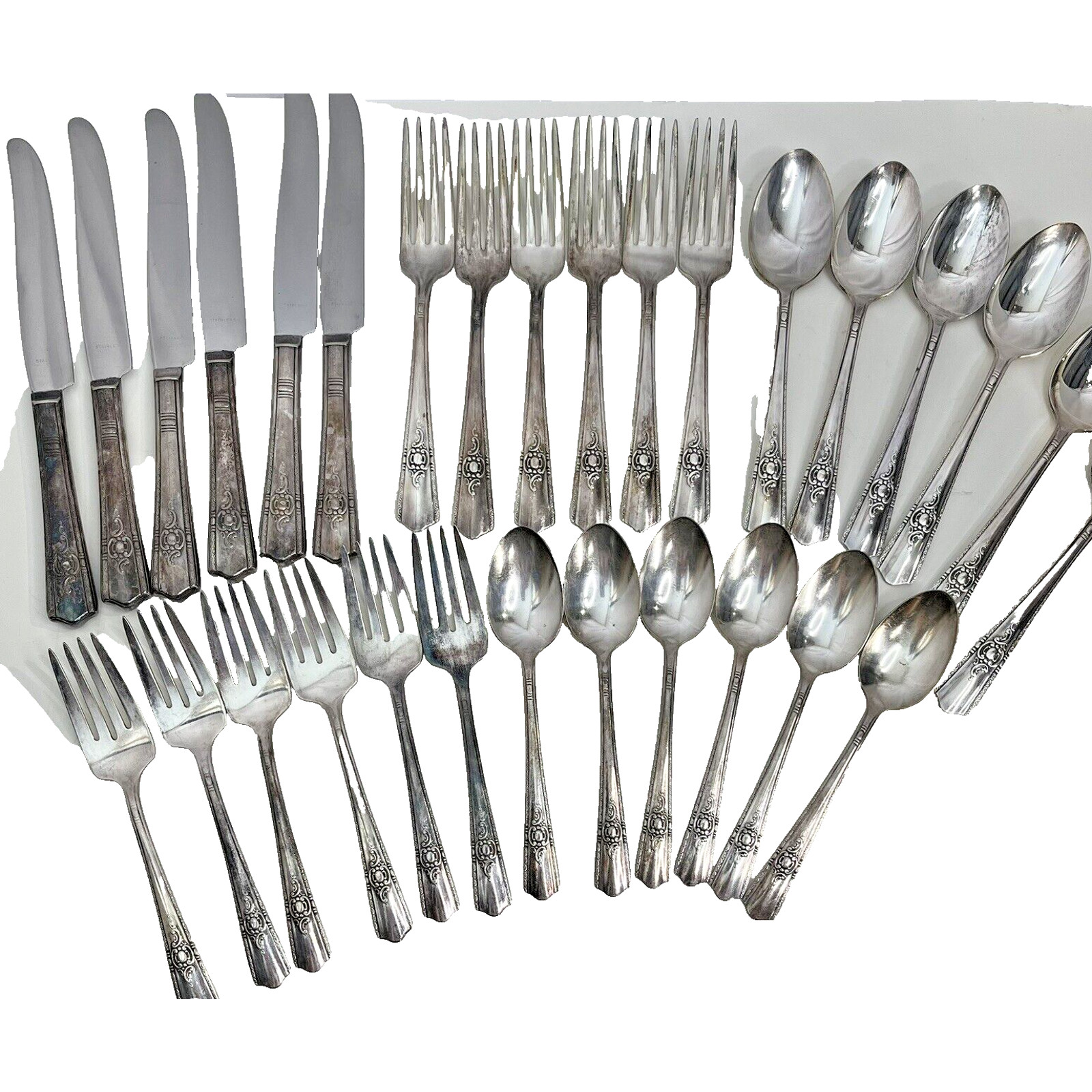 Harmony House Plate AA+ Maytime Dinner Flatware 30 Pieces Set Vintage
