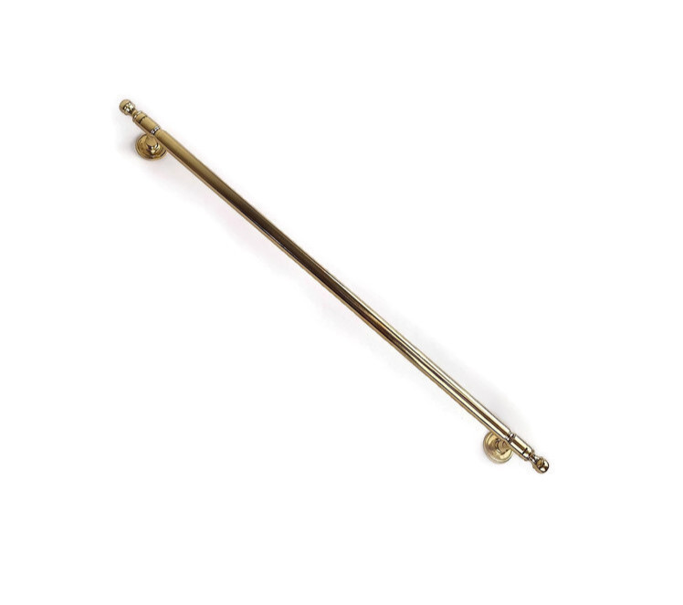 BOLT solid brass 18” inch Kitchen Cabinet Grab pulls 45cm bolt fix Old style 407