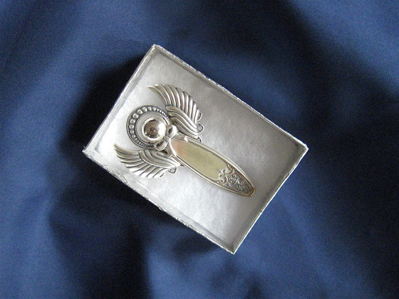 NEW • International Silver LADY DORIS / PRINCESS Angel Pendant/Pin & .925 Chain