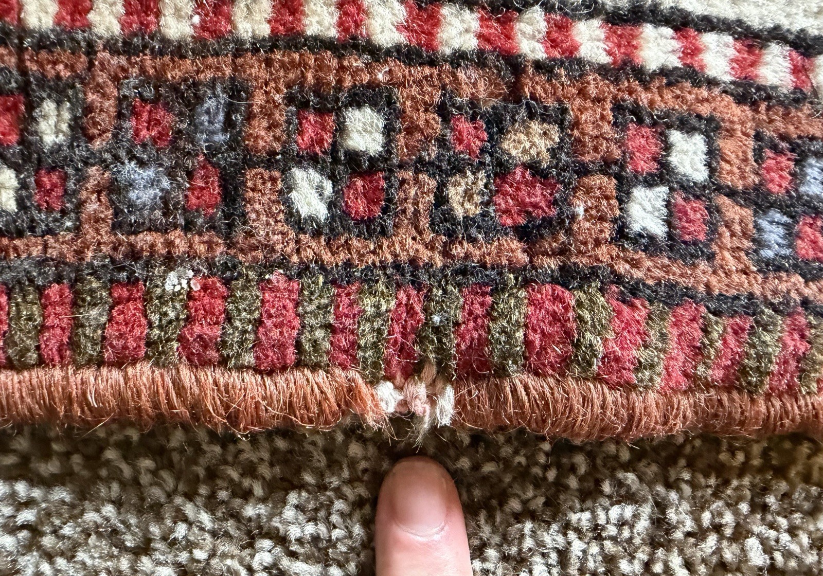 Authentic Vintage Handmade Turkish Wool Carpet Rug – Tribal