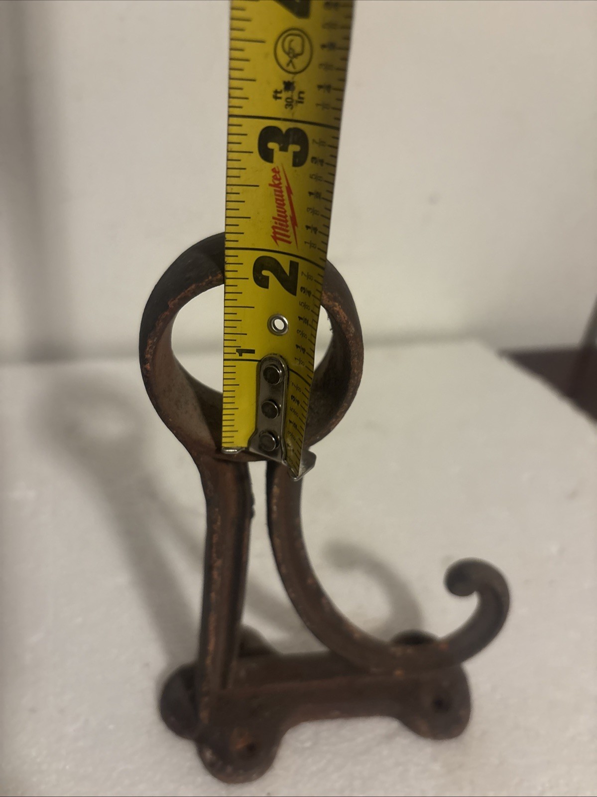 Vintage Cast Iron Large 7” Wall Mount Coat Hook Heavy Duty Rail Coat Hook ￼