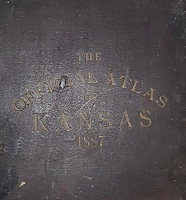 Original 1887 Plat Map CLYDE – GLASCO / DELL RAY, KANSAS ~ CLOUD Co. on Reverse